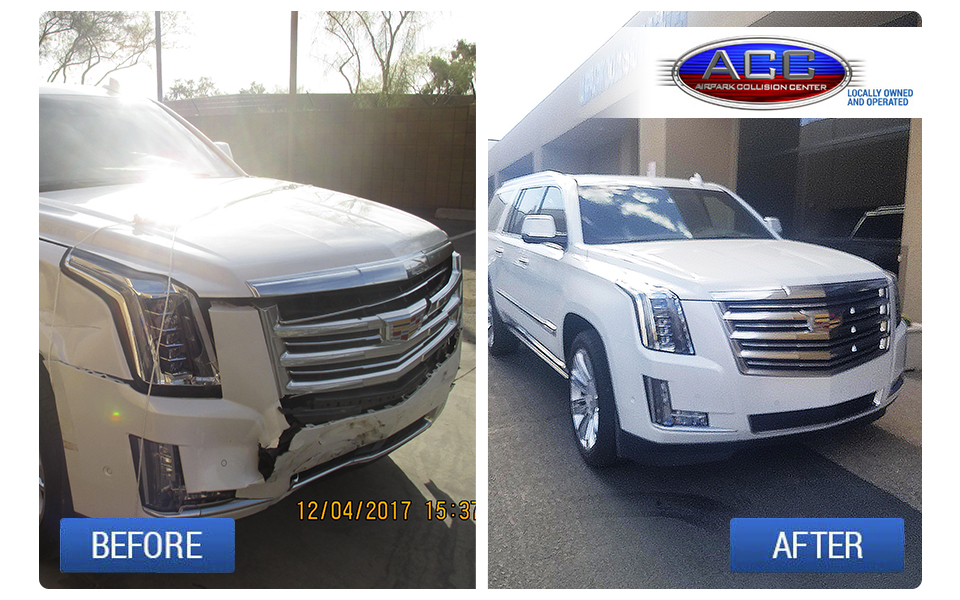 Cadillac Escalade - Before and After Collision Repair